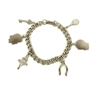 Child silhouette shop charm bracelet