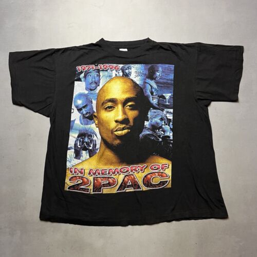 Vintage 90s Tupac Shakur Bootleg Rap Tee T Shirt Memorial Vintage 90s Tupac Shakur Bootleg Rap Tee T Shirt Memorial