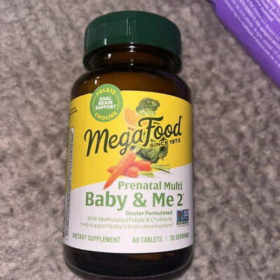MegaFood Baby & Me 2 60 Tablet Prenatal Vitamin