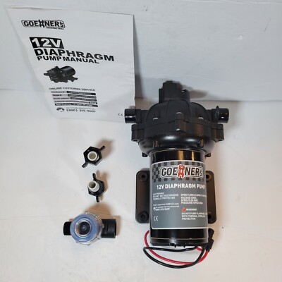 RV Fresh Water Pump 12V DC 7GPM 70PSI Self-Priming Upgraded Version Potable 