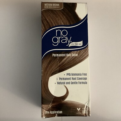 No Gray On The Go Root Touch Up Permanent Hair Color Medium Brown