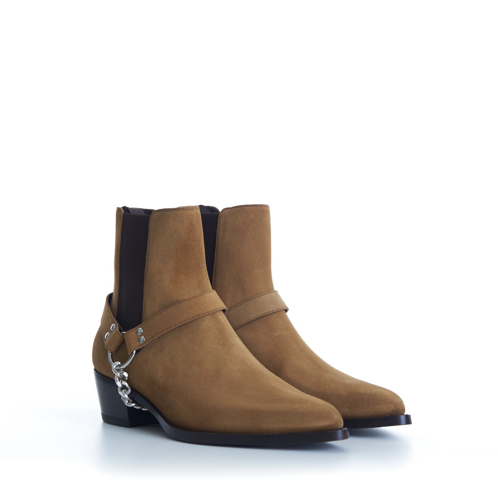 セリーヌ Celine Shearling 35 Chelsea Boots CELINE DRUGSTORE CHELSEA BOOT in Shiny calfskin - BLACK | CELINE