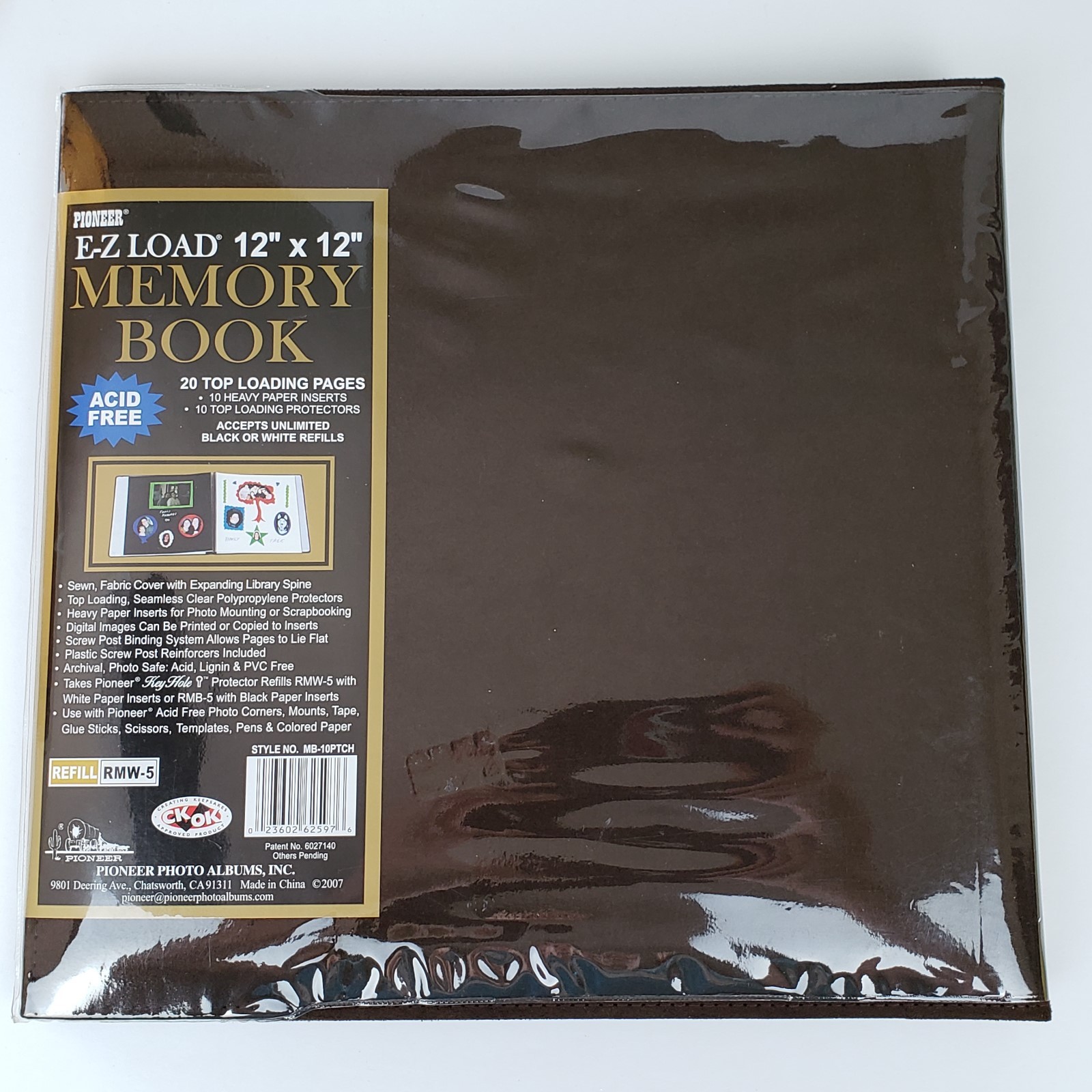 Pioneer 12x12 Memories Family Scrapbook Faux Suede W/Cover Includes 20 Pages