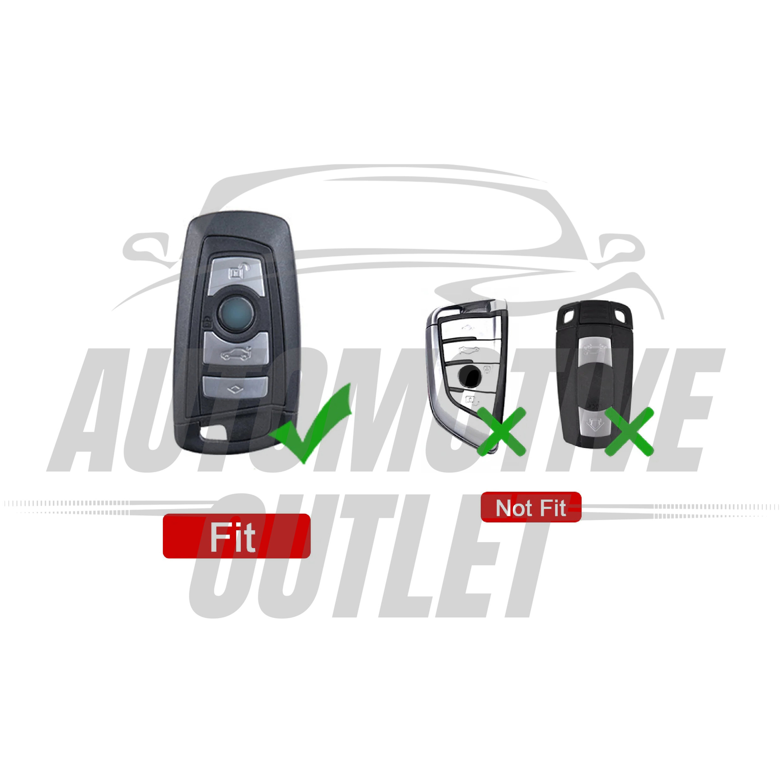 KEY CASE FOB BAG SHELL KEYCHAIN METAL COVER FOR BMW 1 2 3 4 5 6 7 SERIES X3 X4 3