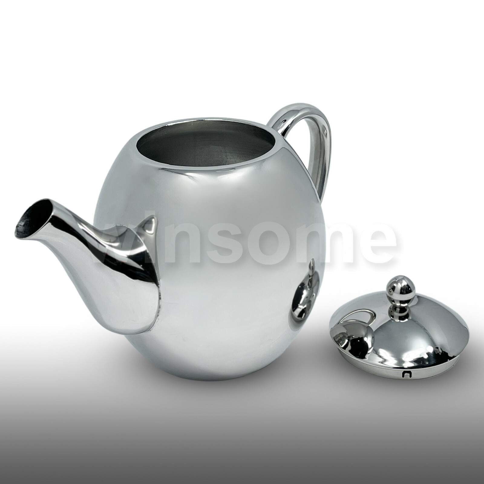 1200ml ( 1.2Ltr ) Quality Stainless Steel Double Wall Insulated Teapot
