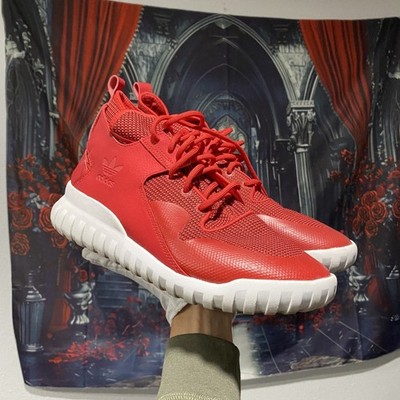 Adidas Tubular X Collegiate Red White Trainers Men Size 11 S77842 - Sneaker