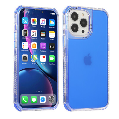 Shockproof Clear Hybrid TPU Case For iPhone 14 15 16 Pro Max 13 12 11 7 8+ SE3