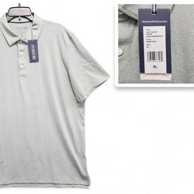 Vineyard Vines x Jim Nantz Palmero Polo Shirt Mens XL Sage Olive Brrr NEW w/ Tag