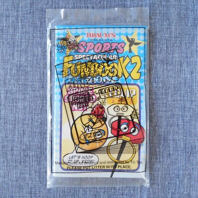 Rare 2006 Braum's Restaurant Sports Funbook 2 Sealed Kids Meal Safari Toy