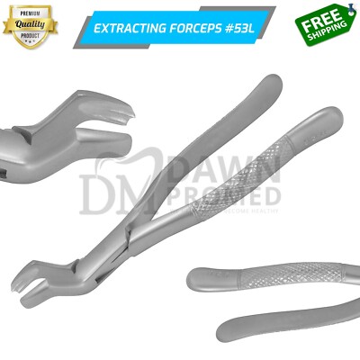 Dental Extracting Forceps #53R For Upper 1st & 2nd Molar Extraction German Grade