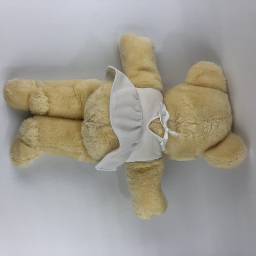 Ms Noah Plush Bear Yellow Cream White Dress Ballerina Sleeping Vintage