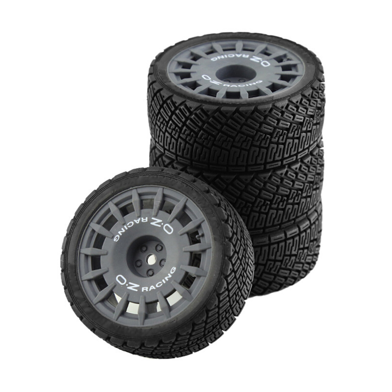 1/10 Rally RC Car Wheel Rim Tires Set for HPI Tamiya TT02 XV01 WRC C3 RC Car
