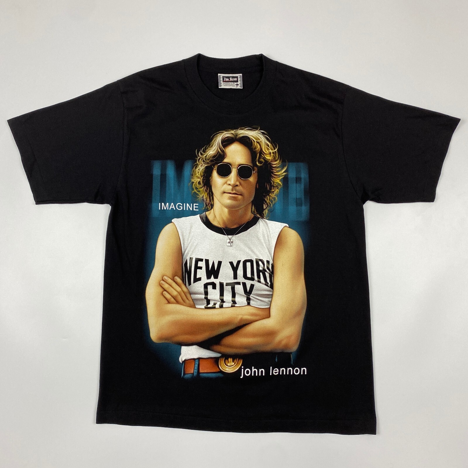 Vintage John Lennon T-Shirt Cotton The Roxx Single Stitch Vintage John Lennon T-Shirt Cotton The Roxx Single Stitch