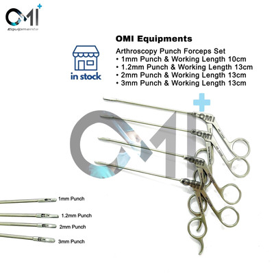 Arthroscopy Instruments Punch Forceps 4 Pcs Set Orthopedics Instruments