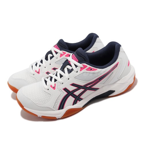 

Asics GEL-Rocket 10 White Peacoat Pink Мужские волейбольные кроссовки унисекс 1073A047-102, Белый, Gel-rocket 10