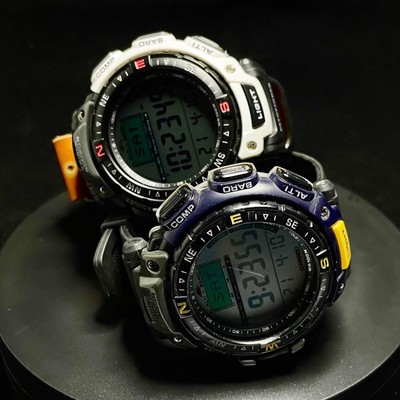 Casio Pro Trek Prg 80 Triple Sensor Men S Watch Solar Power Prg 80 Prg80 Watchcharts