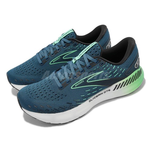 Мужские шоссейные кроссовки Brooks Glycerin GTS 20 Moroccan Blue White 1103831D-439