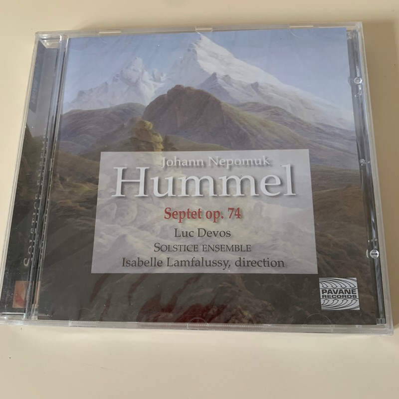 Johann Nepomuk Hummel: Septet, Op. 74 - Luc Devos/ Cd, Neuf Sous Blister