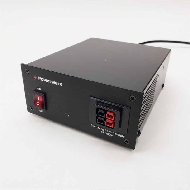 Powerwerx SS-30DV 30Amp Fixed 14.1VDC Desktop 2*Powerpole Switching Power Supply