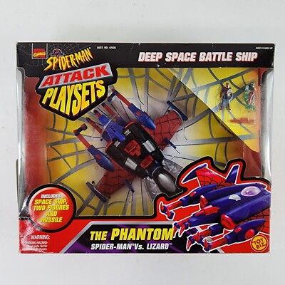 Spider-Man Attack Micro Playset THE PHANTOM Spiderman Vs Lizard ToyBiz 1997 RARE