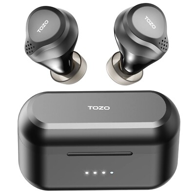 TOZO NC7 Wireless In Ear Earbuds Active Noise Cancelling Bluetooth Deep Bass