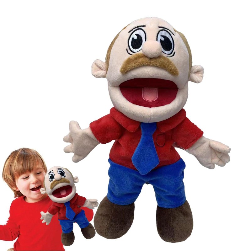 17In Jeffy Puppet Soft Plush Toy Hand Puppet Prank Puppet Wi