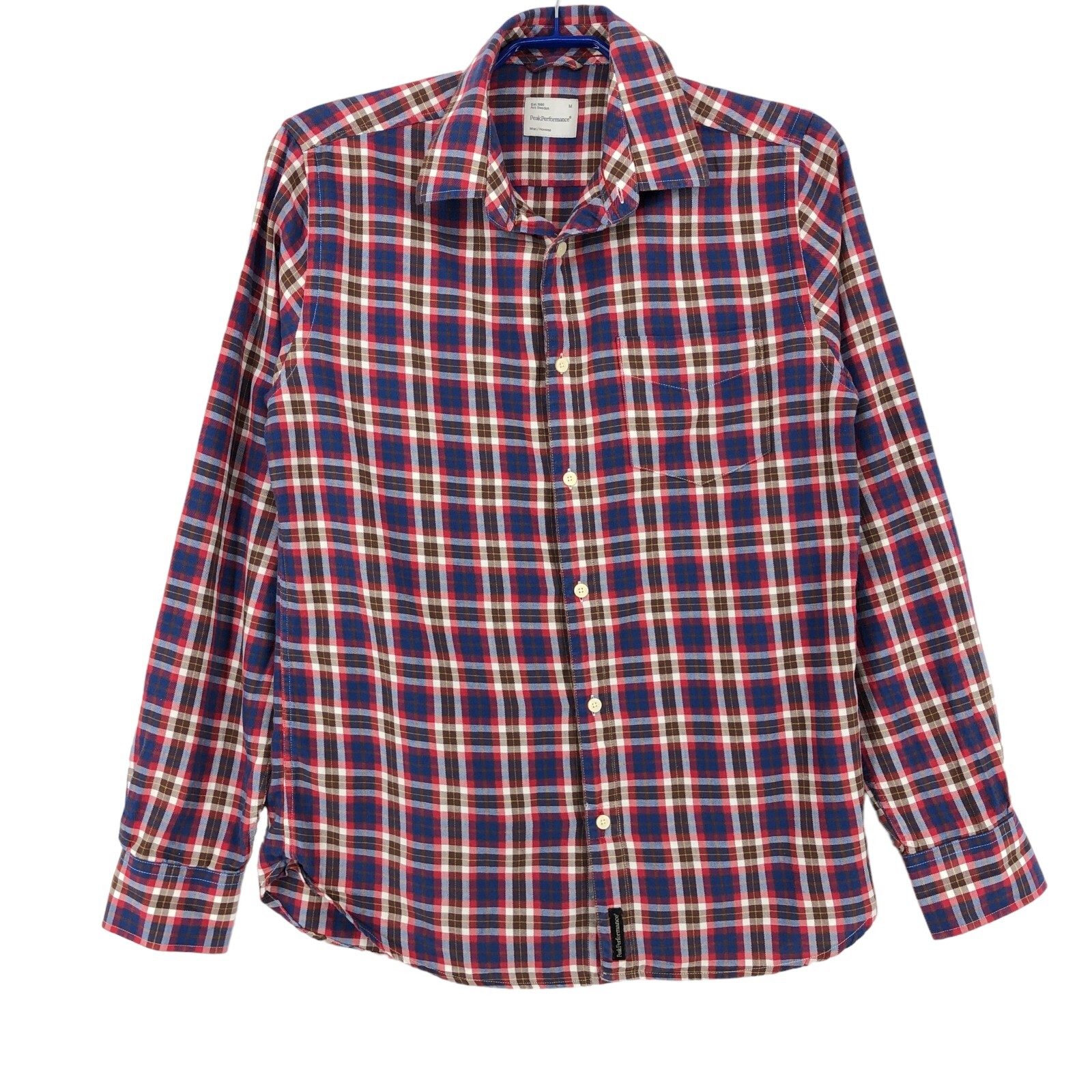 Chemise Peak Performance ED, Manches Longues, Rayée Multicolore, Taille S, Occasion