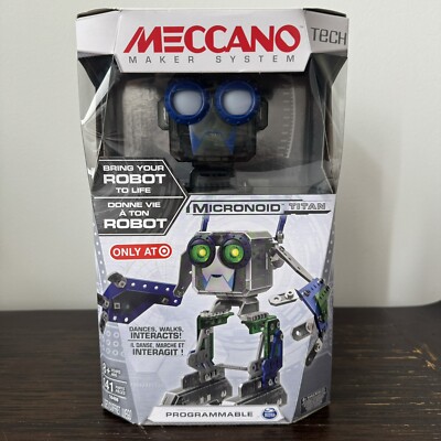 Meccano Tech Maker System Micronoid TITAN Programmable Robot Builder Kit 16406