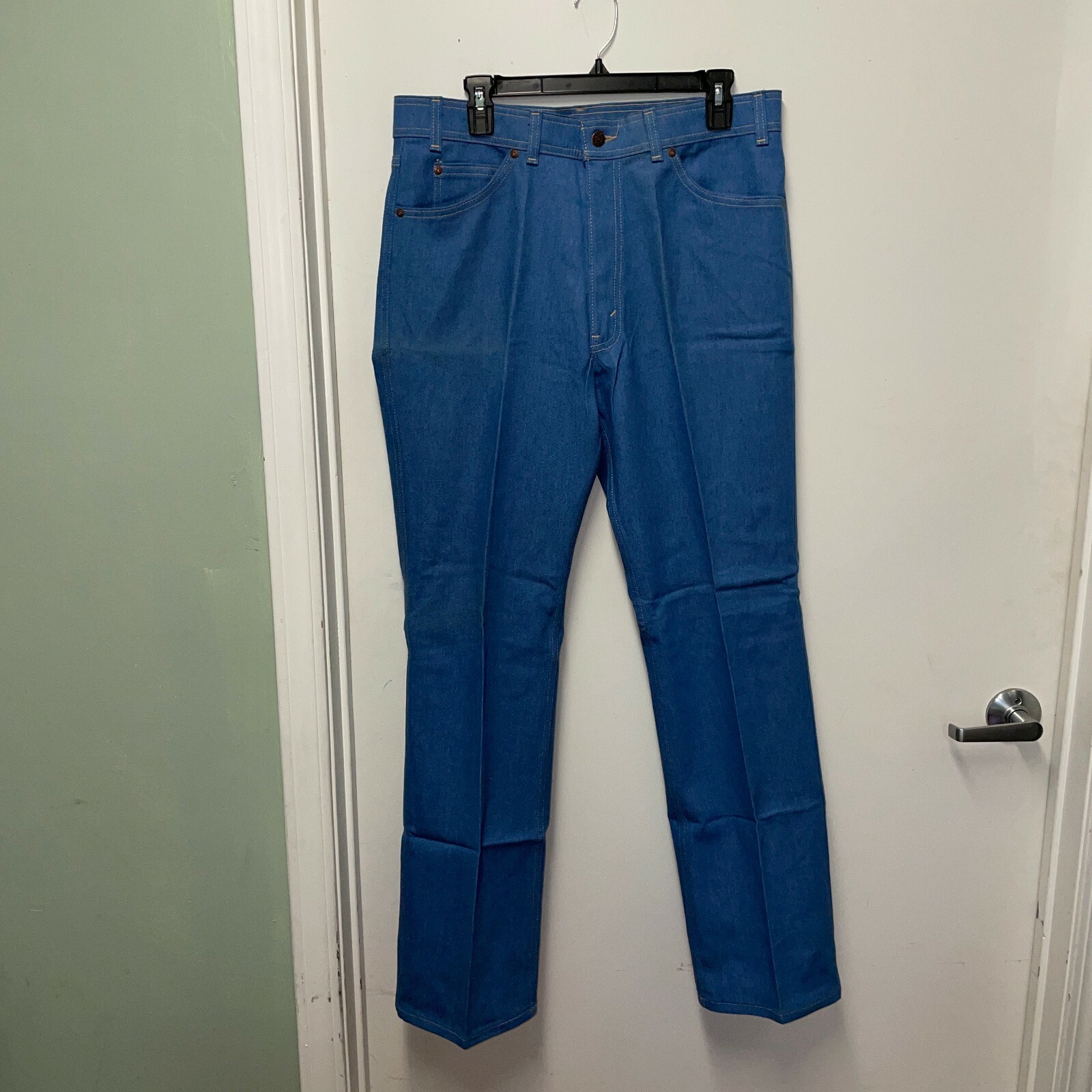 Levi's Vintage Mens 43415-4514 Denim Blue Straight Fit Leg Jeans Size 36X32