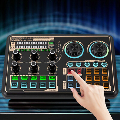 Live Sound Board For PC Phone Microphone Audio Mixer For Karaoke Recording TOP