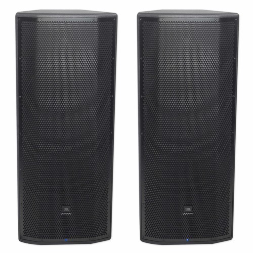 2) JBL Pro PRX825W Dual 15” 3000w 2-Way Powered Speakers w