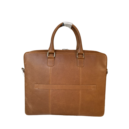 Adamonde - Classic Genuine Leather Briefcase//Laptop Bag - Brown