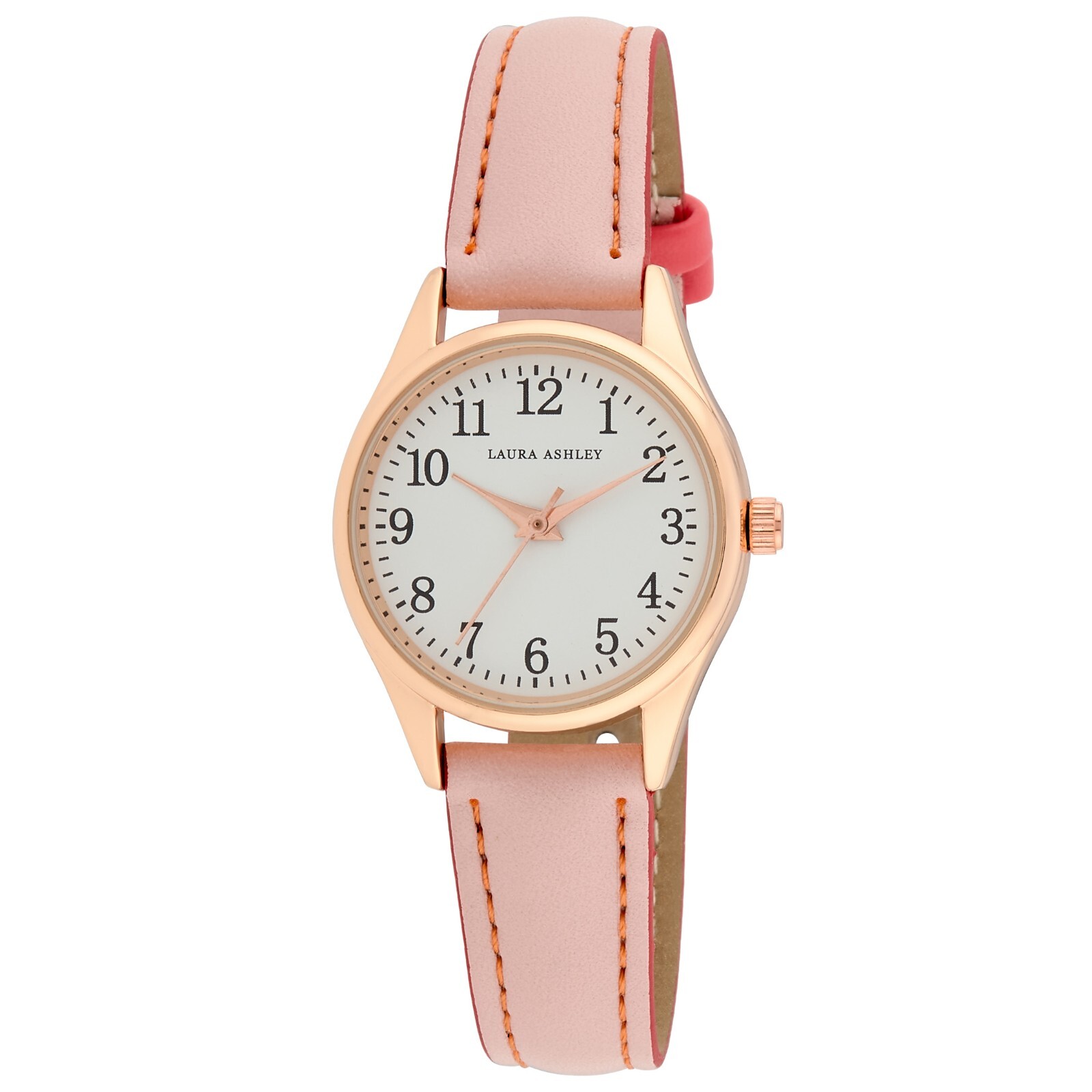 Pre-owned Laura Ashley Women's 30mm Vegan Leather Strap Watch (la2092) In Pink