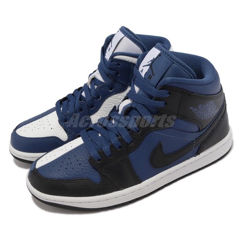 Женские кроссовки Nike Wmns Air Jordan 1 Mid SE Split French Blue AJ1 Casual DR0501-401