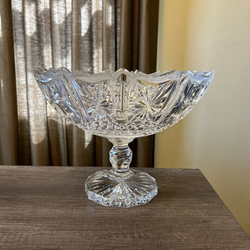 Waterford Boat Bowl Crystal Centerpiece Large 13 Inch