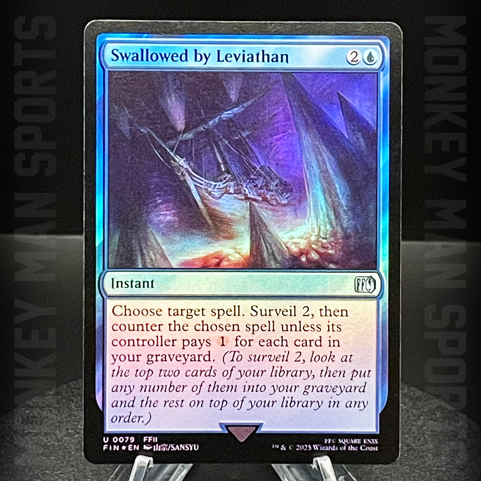 Magic MTG Final Fantasy - Swallowed by Leviathan - FIN U 0079 FOIL MINT