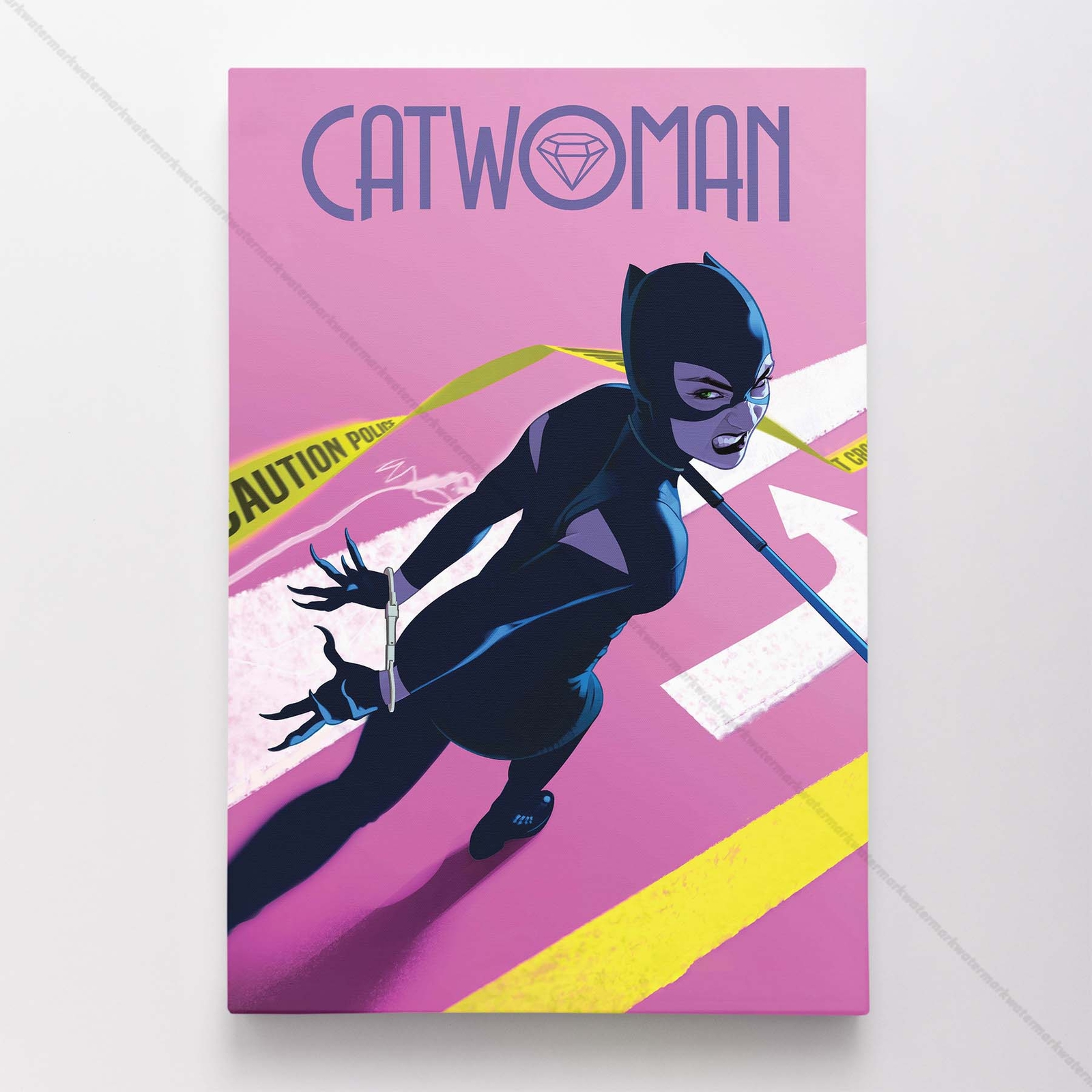 Catwoman Poster Canvas DC Comic Book Cover Selina Kyle Art Print #27643