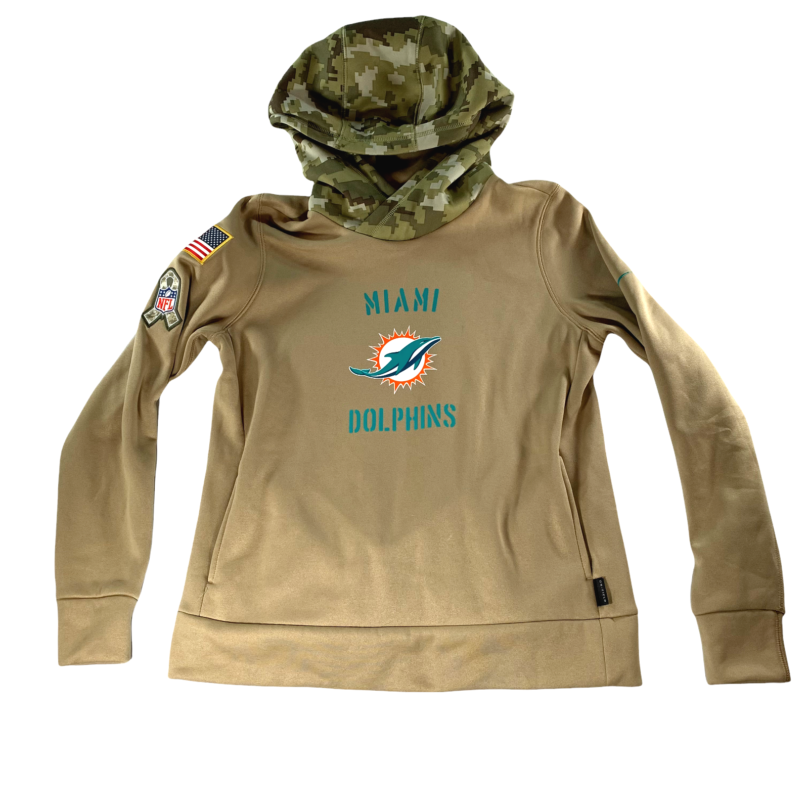 Miami dolphins camo hoodie 2025