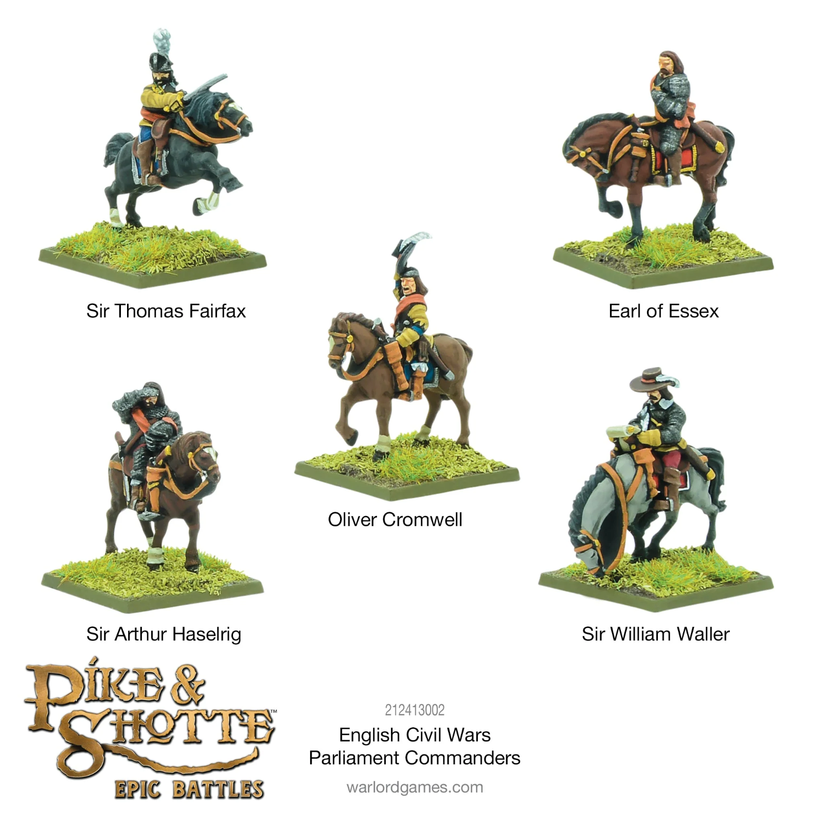 Командиры парламента Pike & Shotte English Civil Wars Warlord Games