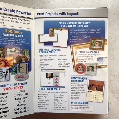 NEW SEALED Broderbund The Print Shop Deluxe Version 22 Software PC CD ROM Encore
