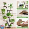 MOSTWOGO Plant Stand with Grow Light for Indoor Plants, 6 Tiered Metal Plant Shelf, 45