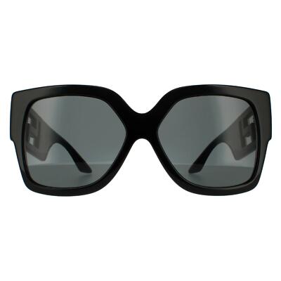 Pre-owned Versace Sunglasses Ve4402 Gb1/87 Black Dark Gray