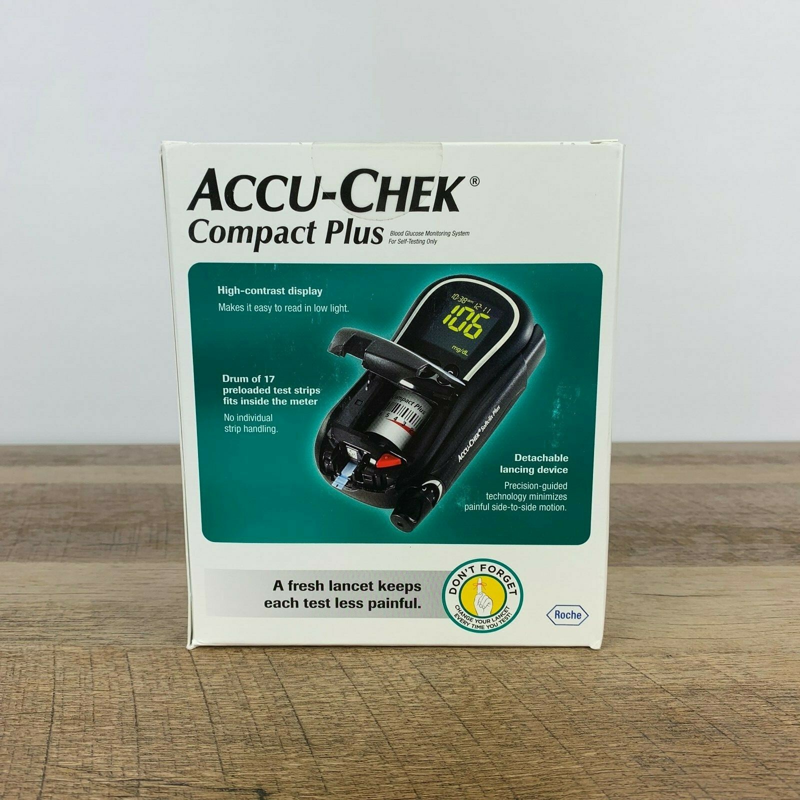 Accu-Chek Compact Plus GT Blood Glucose Diabetic Meter Exp 12/2020 2 units avail