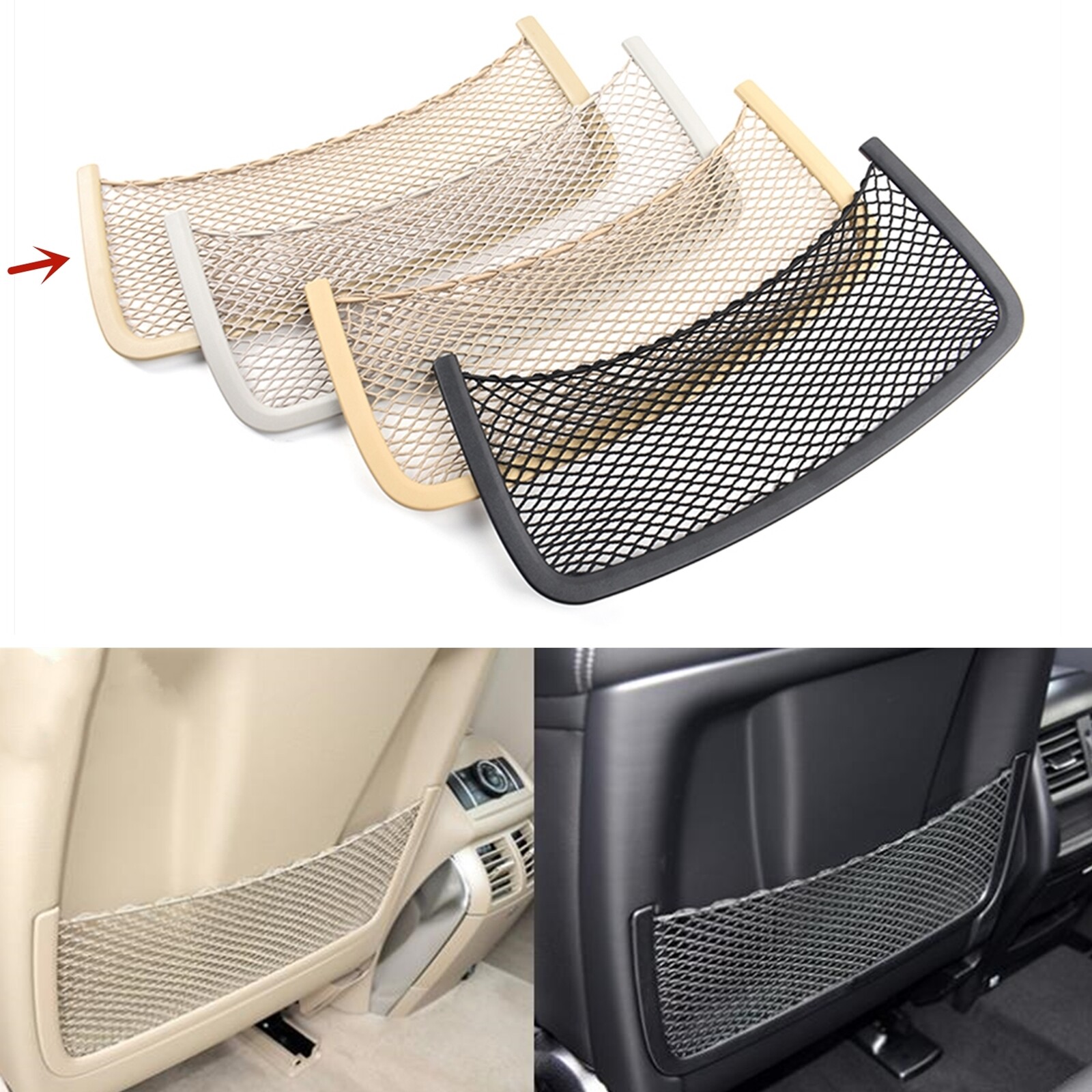 1x Front Seat Back Storage Pocket Net For Mercedes Benz W166 W251