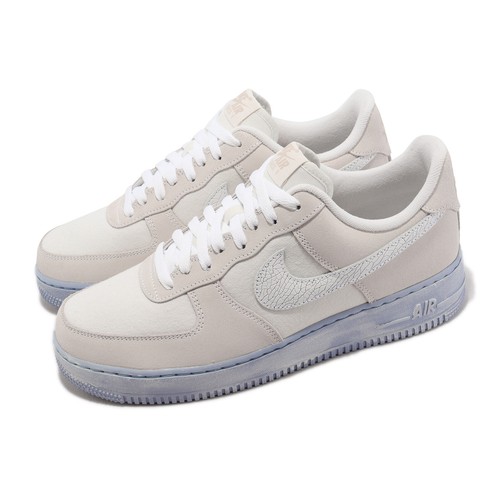 

Мужские кроссовки Nike Air Force 1 07 LV8 EMB Summit White Blue Whisper AF1 Casual DV0787-100, Белый, Air Force 1 07 Lv8 Emb