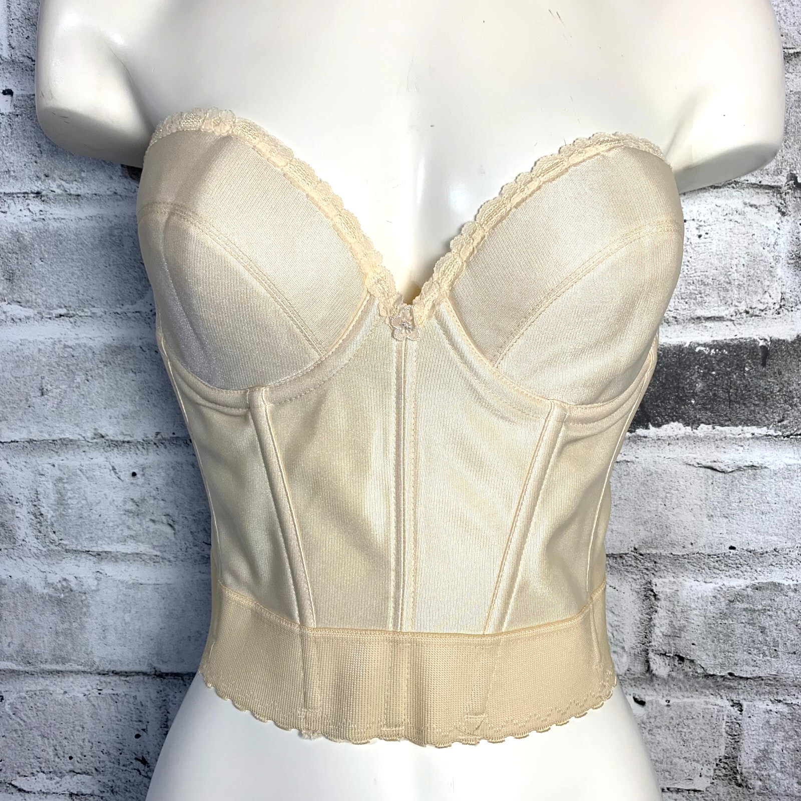 トップス andwang satin lingerie corset tops beige トップス andwang satin lingerie corset tops beige トップス