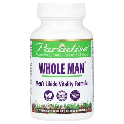Paradise Herbs Whole-Man Rhino - Vitality Formula 60 Veggie Caps Vegetarian