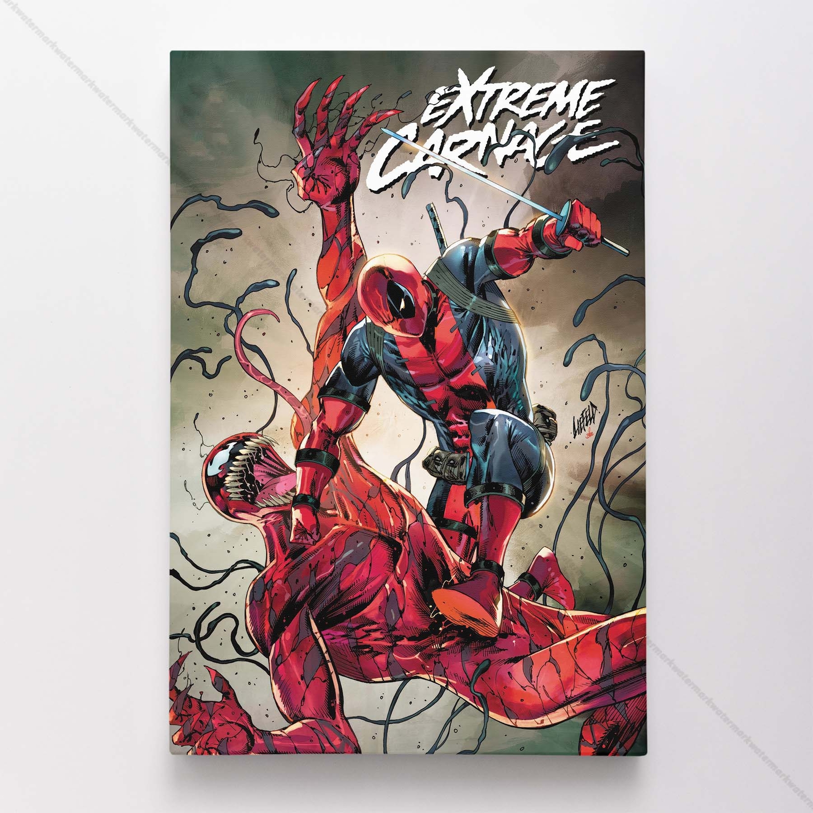 Deadpool Poster Canvas Marvel Comic Book Cover Art Print #48089