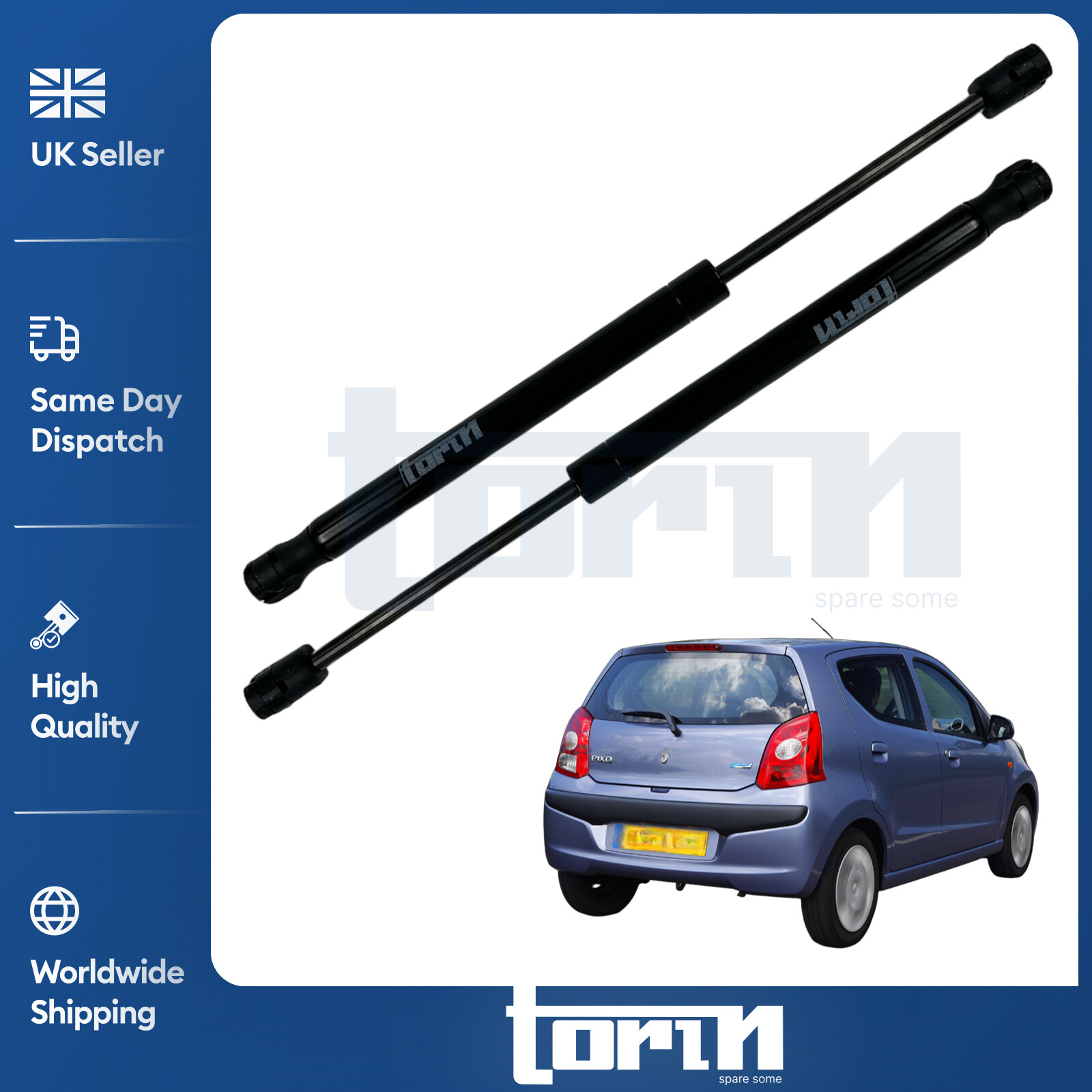 2X Tailgate Boot Gas Struts Fits Nissan Pixo Suzuki Alto (2009-On) 81850M68K00