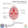 FauKait Remote Control Snake Toy RCandRobot Electric Snake Toy Fast Moving of Fake Rattlesnake Christmas Halloween Toys Party Favor Gifts Joke Prank for Kids Boys(White)